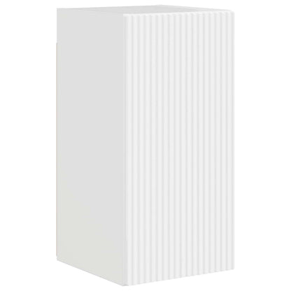 vidaXL TV Wall Cabinet Set 4 pcs High Gloss White Engineered Wood