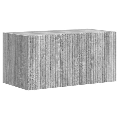 vidaXL TV Wall Cabinet Set 4 pcs Grey Sonoma Engineered Wood