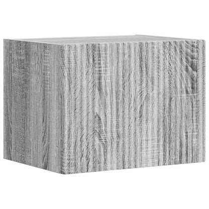vidaXL TV Wall Cabinet Set 4 pcs Grey Sonoma Engineered Wood