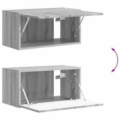 vidaXL TV Wall Cabinet Set 4 pcs Grey Sonoma Engineered Wood