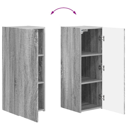 vidaXL TV Wall Cabinet Set 4 pcs Grey Sonoma Engineered Wood