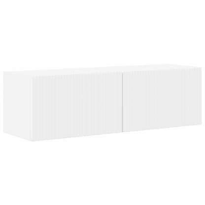 vidaXL TV Wall Cabinet Set 4 pcs White Engineered Wood