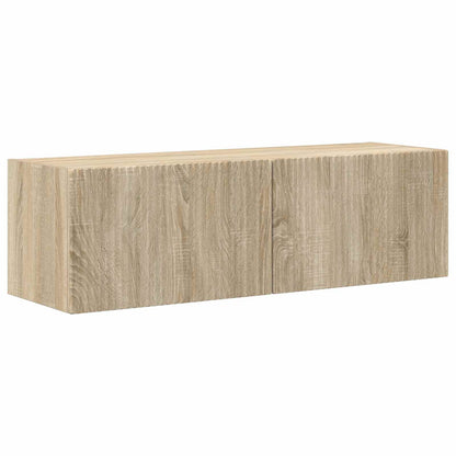 vidaXL TV Wall Cabinet Set 4 pcs Sonoma Oak Engineered Wood
