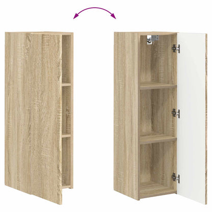 vidaXL TV Wall Cabinet Set 4 pcs Sonoma Oak Engineered Wood
