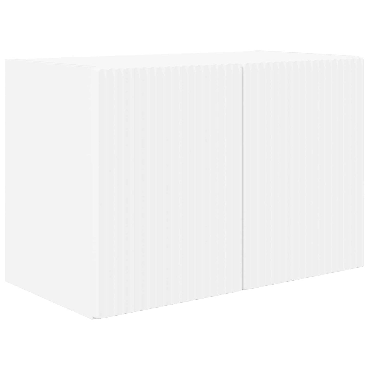vidaXL TV Wall Cabinet Set Wall-mounted 4 pcs White Engineered Wood
