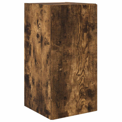 vidaXL TV Wall Cabinet Set 4 pcs Smoked Oak Engineered Wood