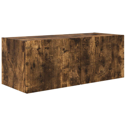 vidaXL TV Wall Cabinet Set 4 pcs Smoked Oak Engineered Wood