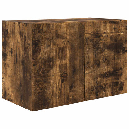 vidaXL TV Wall Cabinet Set 4 pcs Smoked Oak Engineered Wood