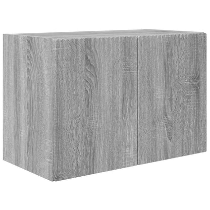 vidaXL TV Wall Cabinet Set 4 pcs Grey Sonoma Engineered Wood