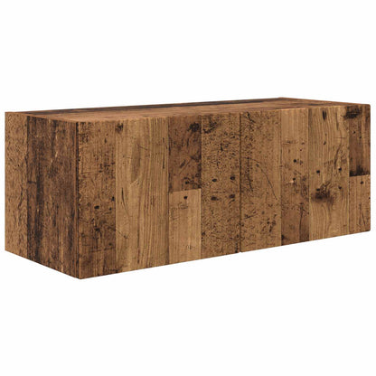 vidaXL TV Wall Cabinet Set Wall-mounted 4 pcs Old Wood Engineered Wood