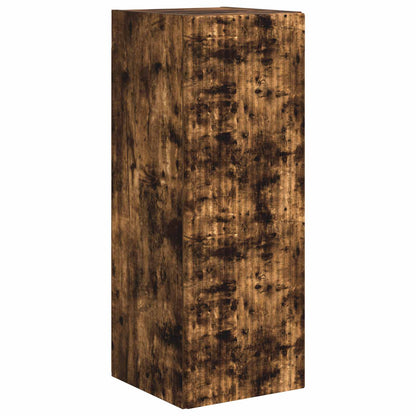 vidaXL TV Wall Cabinet Set Wall-mounted 6 pcs Smoked Oak