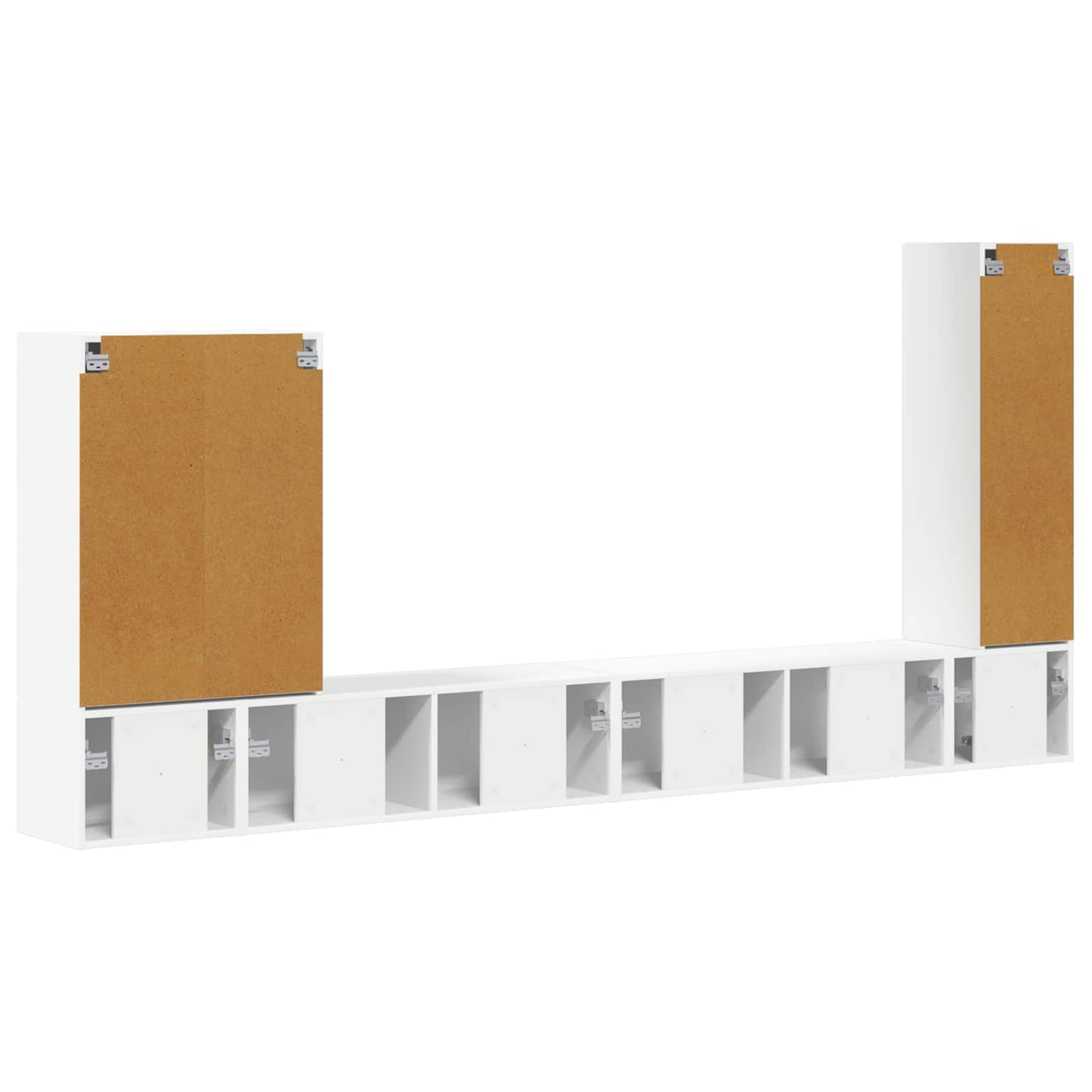 vidaXL TV Wall Cabinet Set 6 pcs White
