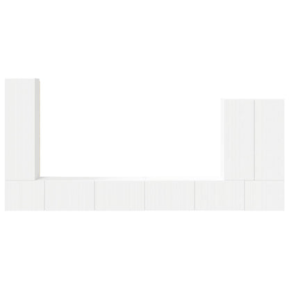 vidaXL TV Wall Cabinet Set 6 pcs White