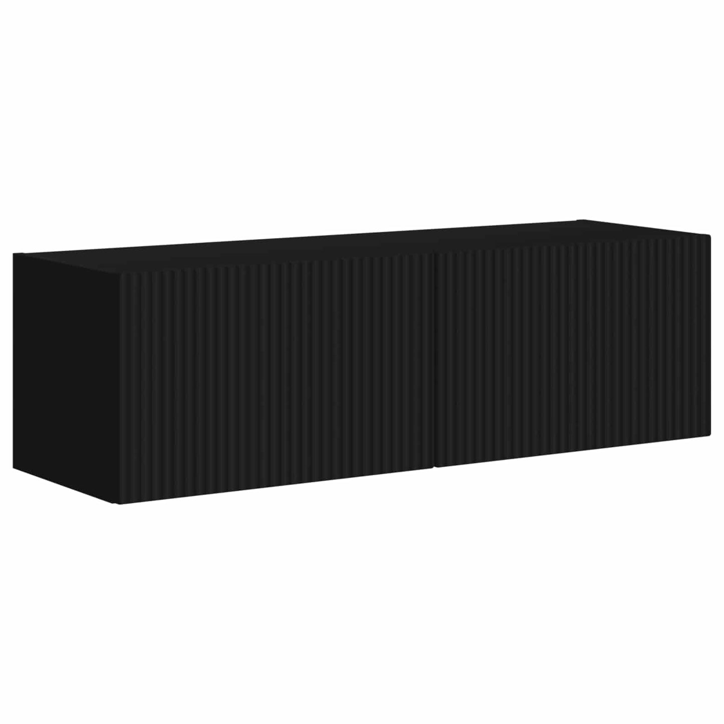 vidaXL TV Wall Cabinet Set 6 pcs Black
