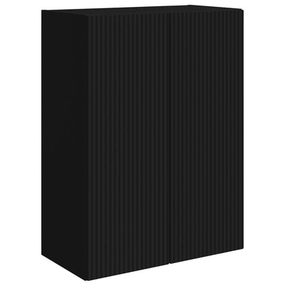 vidaXL TV Wall Cabinet Set 6 pcs Black