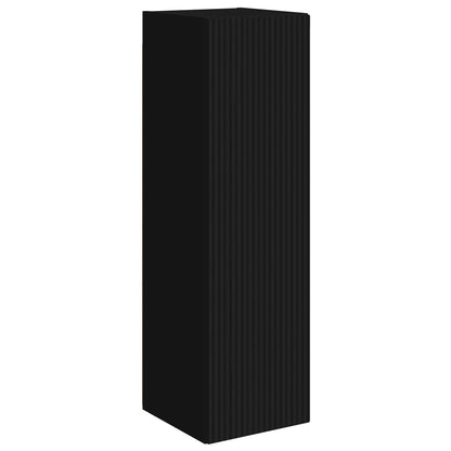vidaXL TV Wall Cabinet Set 6 pcs Black