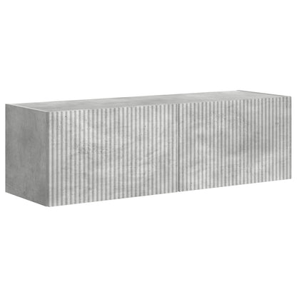 vidaXL TV Wall Cabinet Set Wall-mounted 6 pcs Concrete Grey