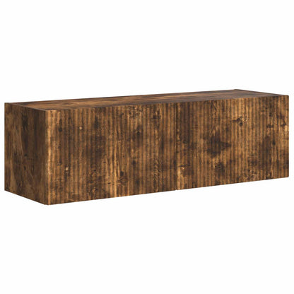 vidaXL TV Wall Cabinet Set Wall-mounted 6 pcs Smoked Oak