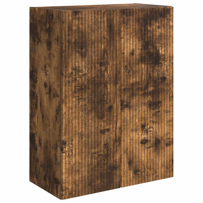 vidaXL TV Wall Cabinet Set Wall-mounted 6 pcs Smoked Oak