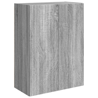 vidaXL TV Wall Cabinet Set Wall-mounted 6 pcs Grey Sonoma