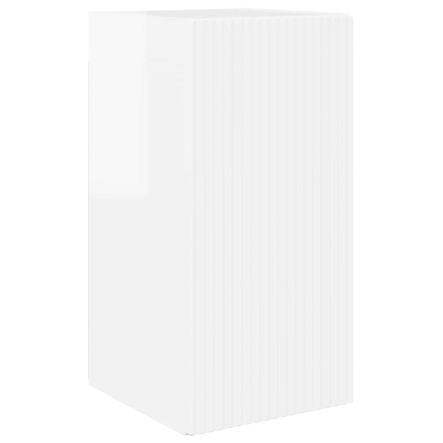 vidaXL TV Cabinet Set 2 pcs High Gloss White Engineered Wood