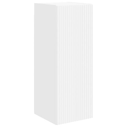 vidaXL TV Cabinet Set Wall-mounted 2 pcs White Engineered Wood