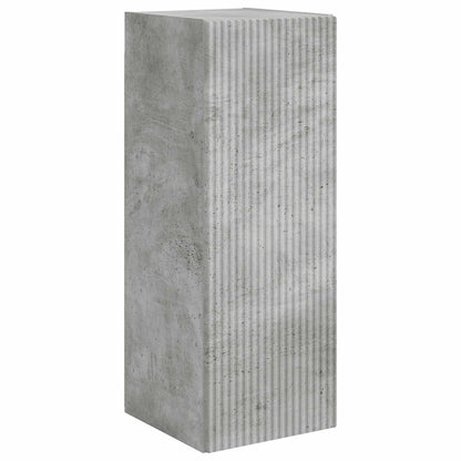vidaXL TV Cabinet Set Wall-mounted 2 pcs Concrete Grey Engineered Wood