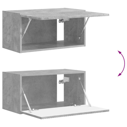 vidaXL TV Cabinet Set Wall-mounted 2 pcs Concrete Grey Engineered Wood
