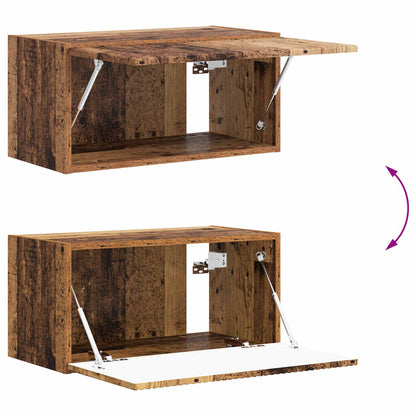 vidaXL TV Cabinet Set Wall-mounted 2 pcs Old Wood Engineered Wood