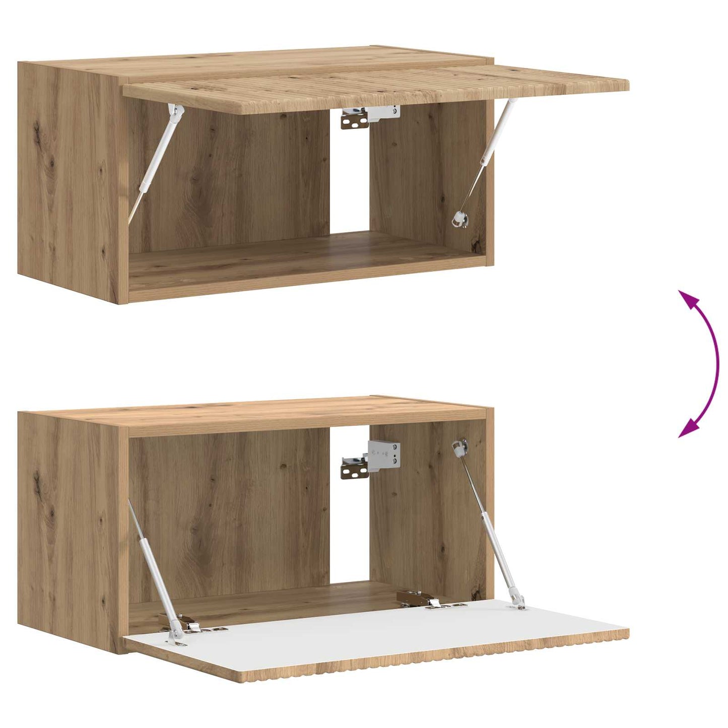 vidaXL TV Cabinet Set 2 pcs Artisan Oak Engineered Wood