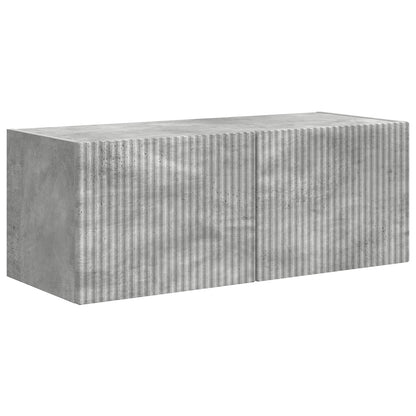vidaXL TV Cabinet Set Wall-mounted 3 pcs Concrete Grey Engineered Wood