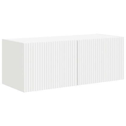 vidaXL TV Cabinet Set Wall-mounted 3 pcs White Engineered Wood