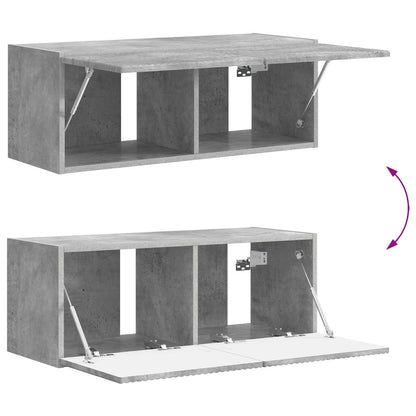 vidaXL TV Cabinet Set Wall-mounted 3 pcs Concrete Grey Engineered Wood