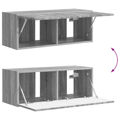 vidaXL TV Cabinet Set Wall-mounted 3 pcs Grey Sonoma Engineered Wood