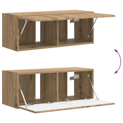 vidaXL TV Cabinet Set Wall-mounted 3 pcs Artisan Oak Engineered Wood