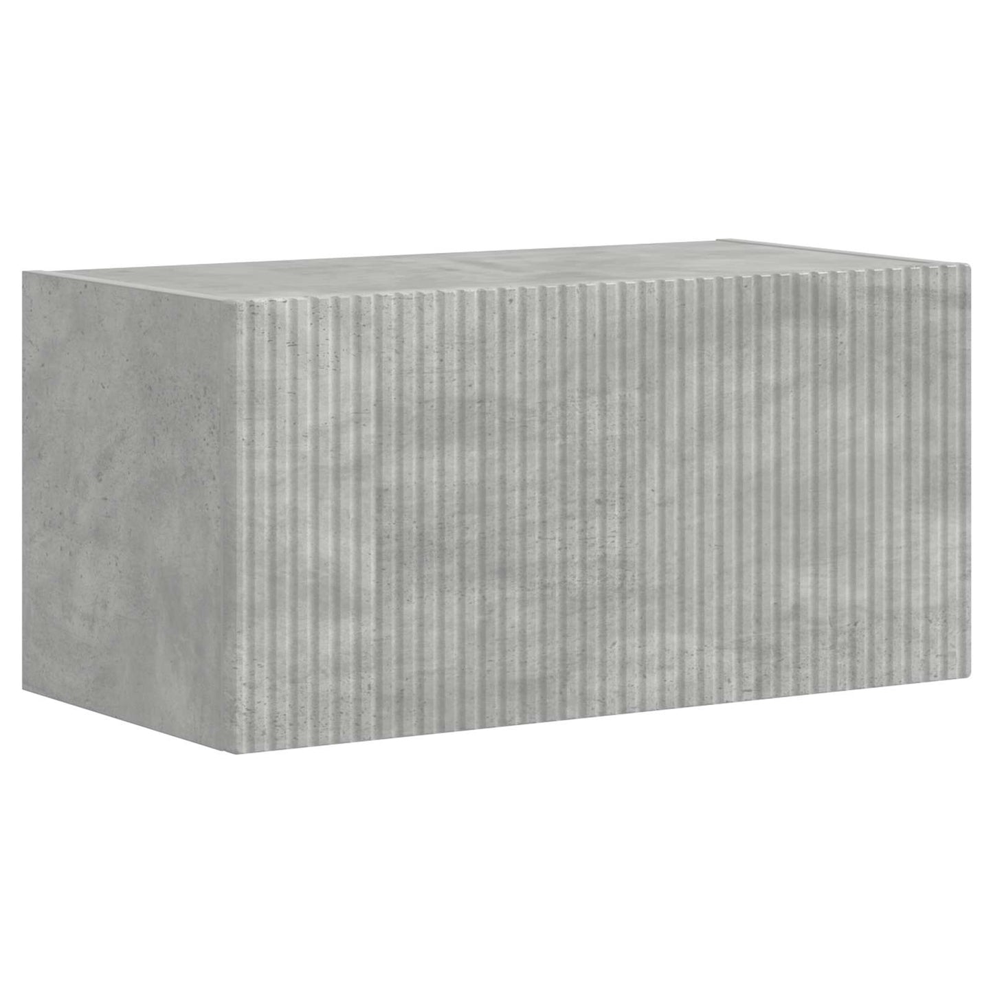 vidaXL TV Cabinet Set Wall-mounted 4 pcs Concrete Grey Engineered Wood