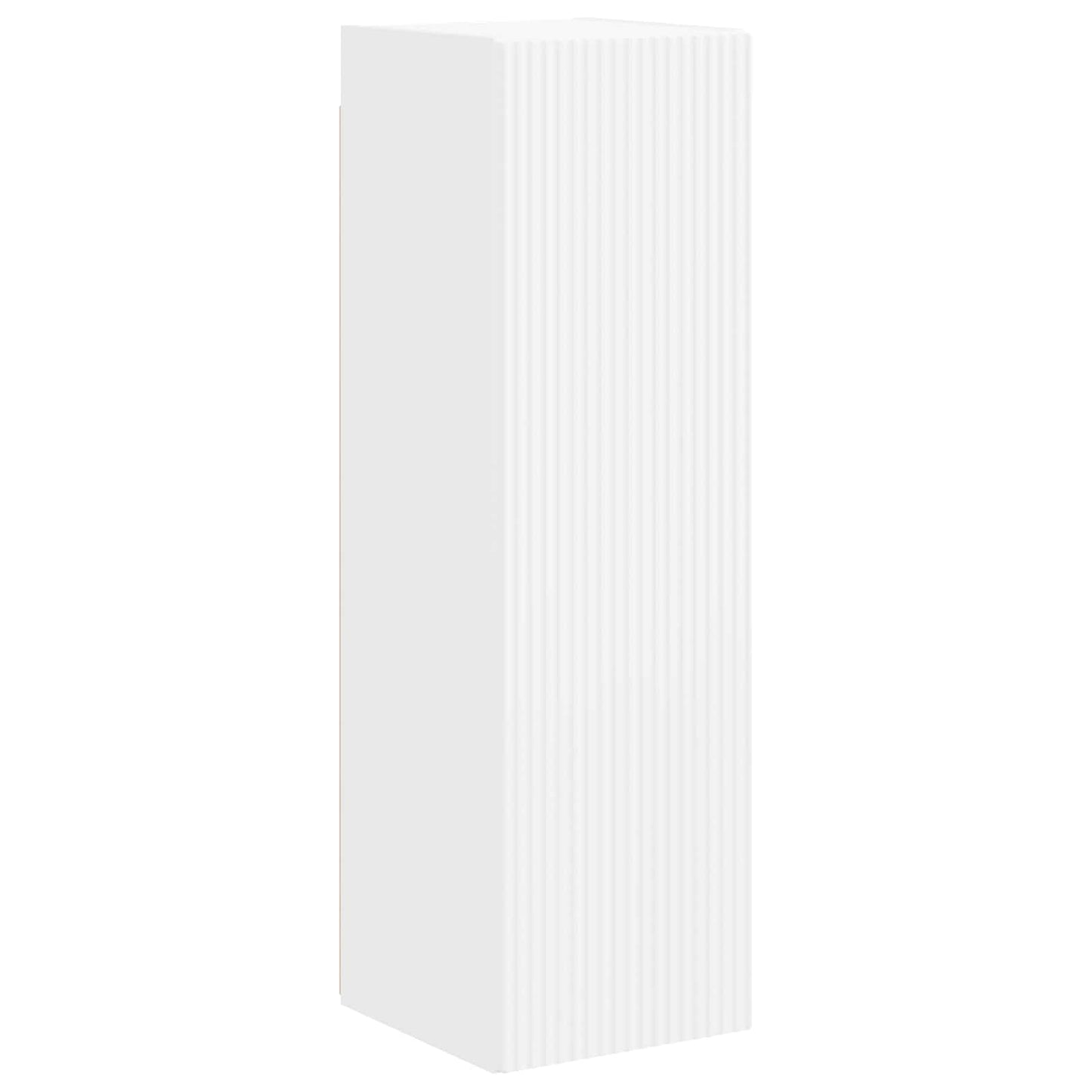 vidaXL TV Cabinet Set Wall-mounted 4 pcs White Engineered Wood