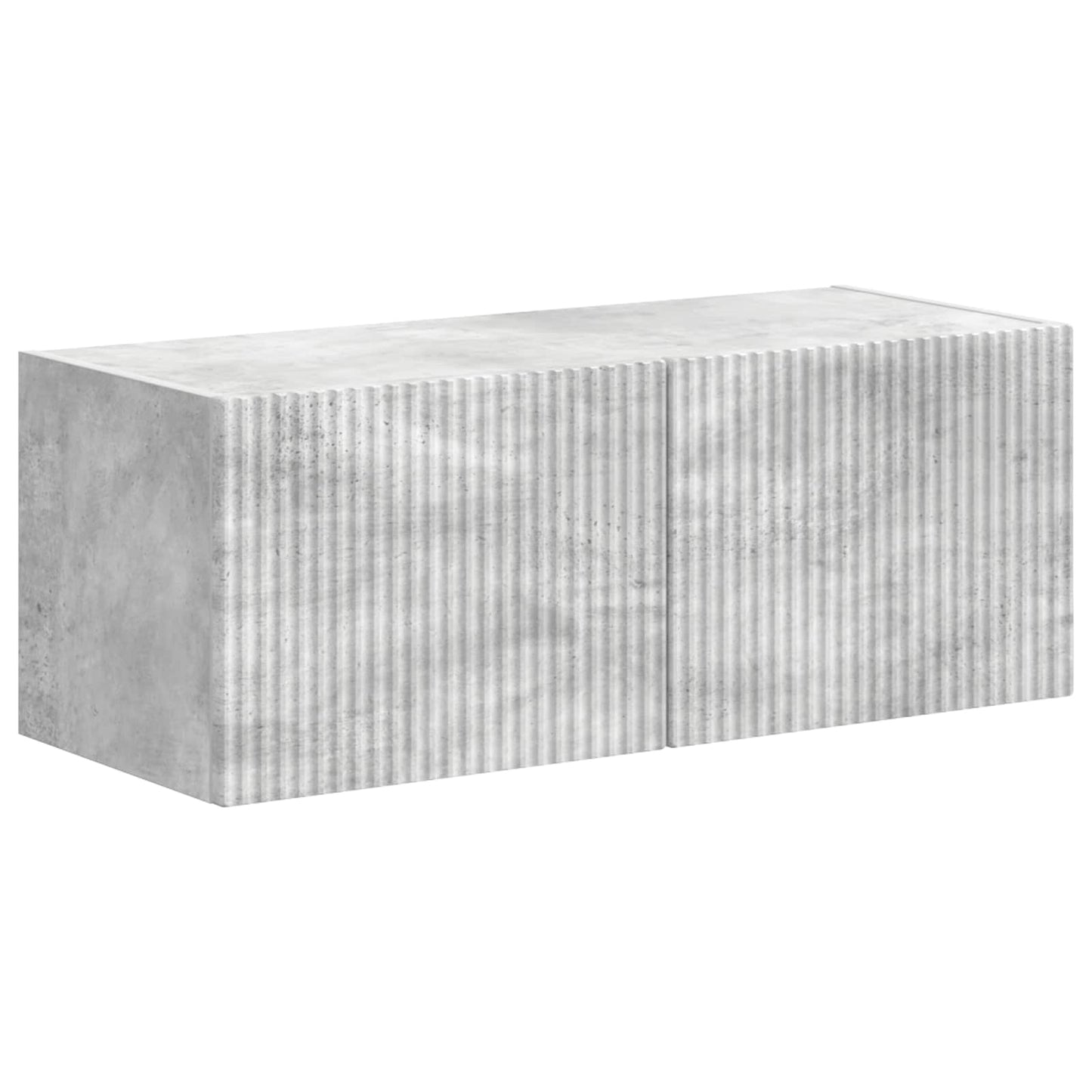 vidaXL TV Cabinet Set Wall-mounted 4 pcs Concrete Grey Engineered Wood