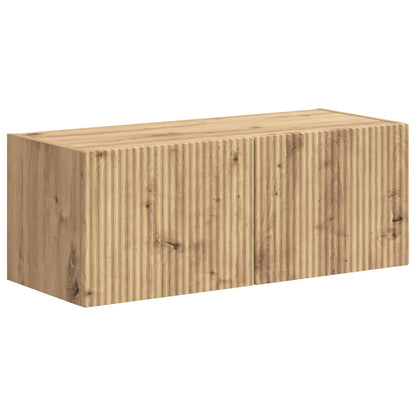 vidaXL TV Cabinet Set 4 pcs Artisan Oak Engineered Wood