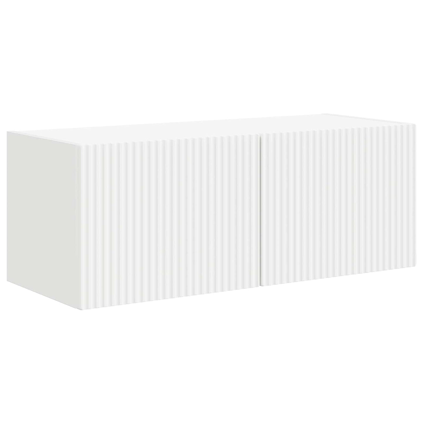 vidaXL TV Cabinet Set Wall-mounted 3 pcs White Engineered Wood