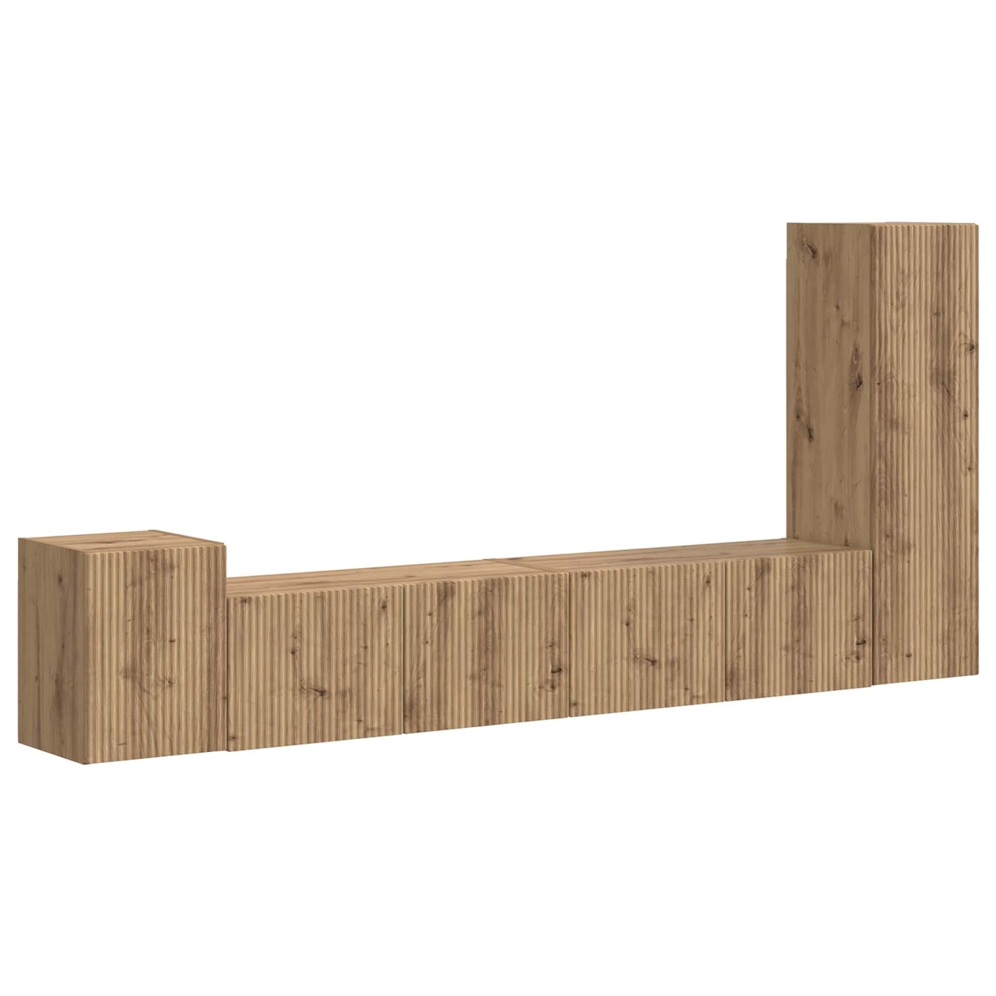 vidaXL TV Cabinet Set 3 pcs Artisan Oak Engineered Wood