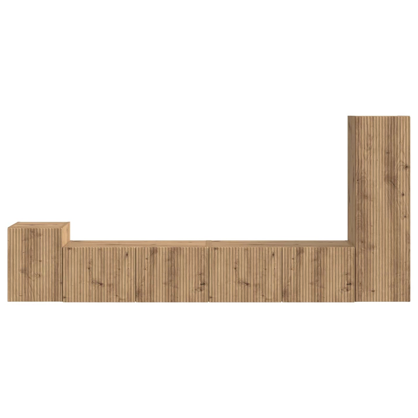 vidaXL TV Cabinet Set 3 pcs Artisan Oak Engineered Wood