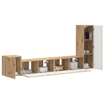 vidaXL TV Cabinet Set 3 pcs Artisan Oak Engineered Wood