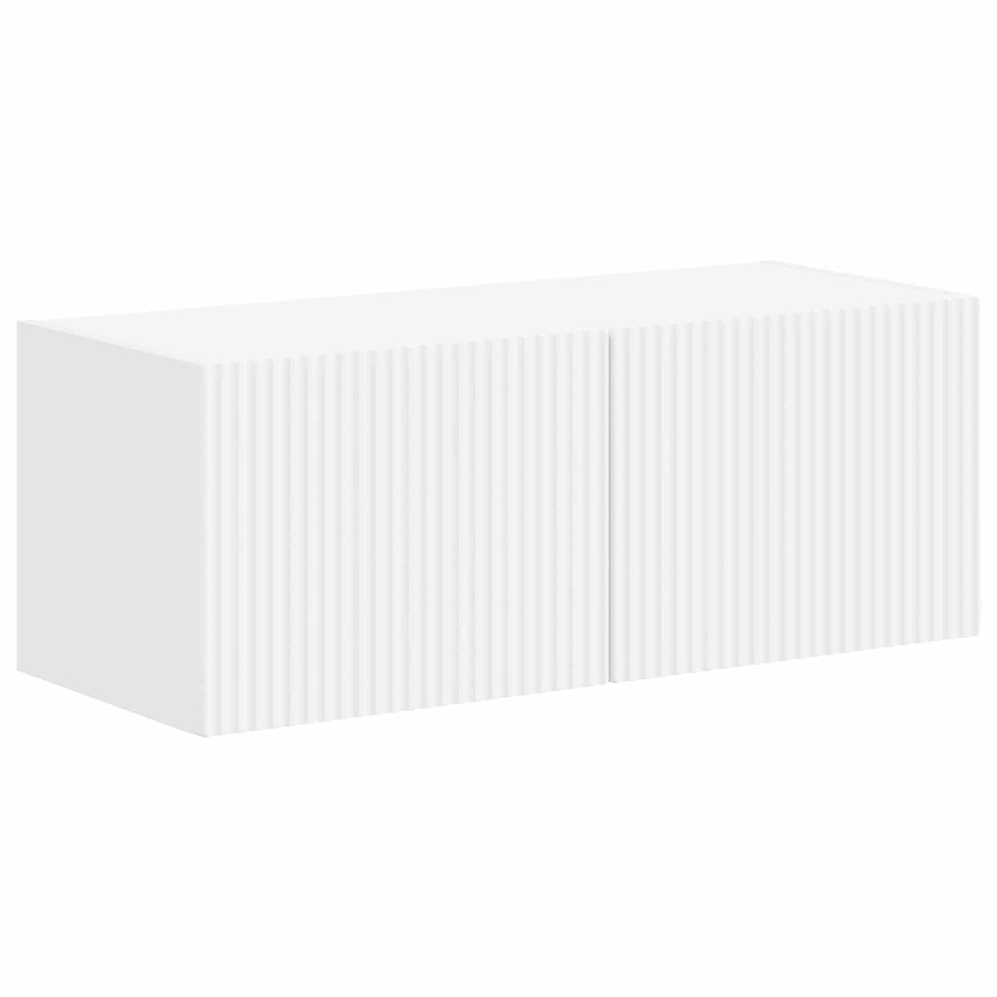 vidaXL TV Cabinet Set Wall-mounted 4 pcs White Engineered Wood