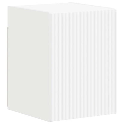 vidaXL TV Cabinet Set Wall-mounted 4 pcs White Engineered Wood