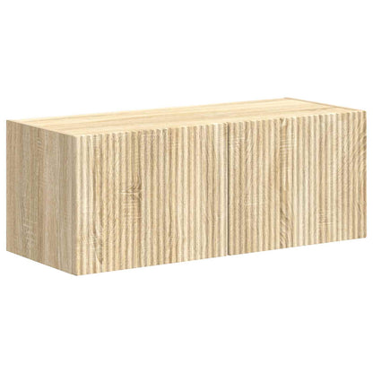 vidaXL TV Cabinet Set Wall-mounted 4 pcs Sonoma Oak Engineered Wood