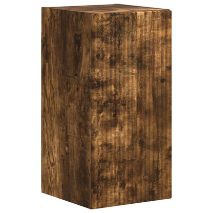 vidaXL TV Cabinet Set Wall-mounted 4 pcs Smoked Oak Engineered Wood