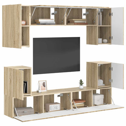 vidaXL TV Cabinet Set Wall-mounted 5 pcs Sonoma Oak Engineered Wood