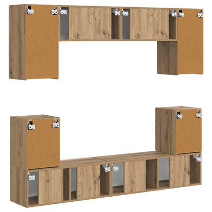 vidaXL TV Cabinet Set 5 pcs Artisan Oak Engineered Wood