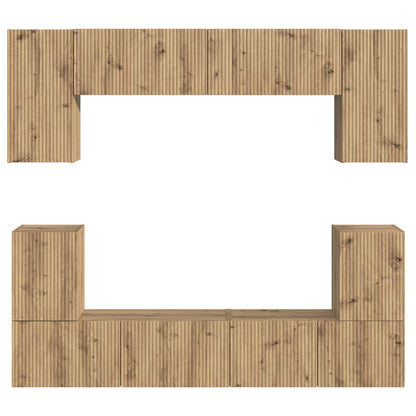 vidaXL TV Cabinet Set 5 pcs Artisan Oak Engineered Wood